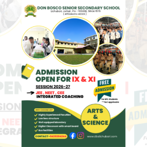 Notification: Admission Open for Classes IX & XI (Arts & Science) – Session 2026–2027
